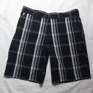 DICKIES mens SHORTS golf PLAID black GRAY PURPLE regular fit CASUAL SIZE 36